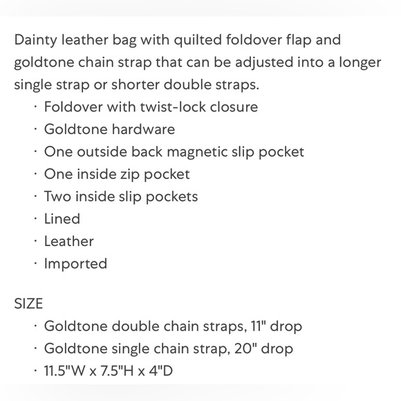 Karl lagerfeld Agyness Quilted -2 way Shoulder or Crossbody leather bag - Picture 15 of 15